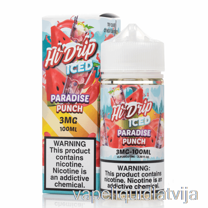 Ledus Paradīzes Punšs - Hi-drip E-šķidrumi - 100ml 0mg Vape šķidrums